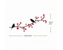 Birds on the Branch Wall Decal Vinyl Tree Art Stickers